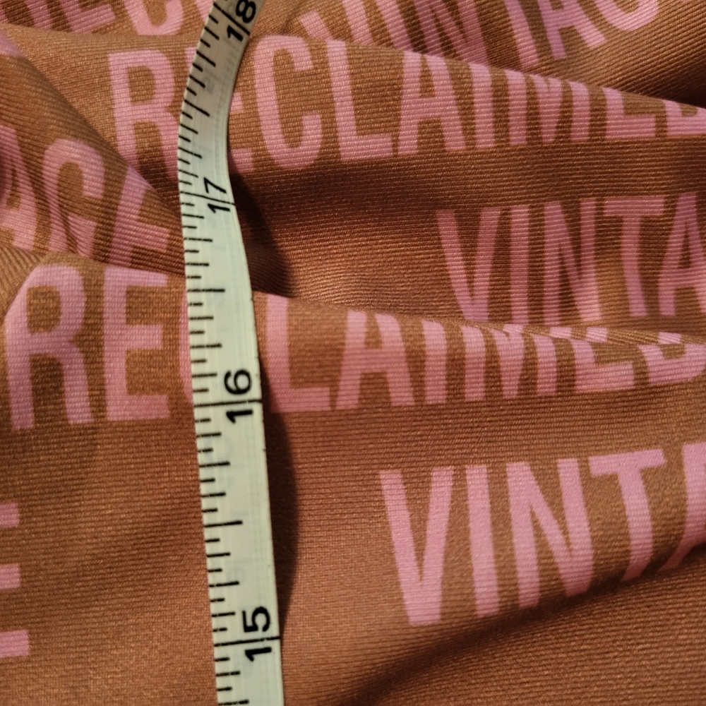 ASOS Reclaimed Vintage Set Button Down Tie Mini Skirt A Line Pink Mauve - Picture 7 of 12